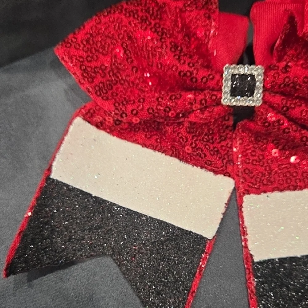 3pc Santa  Christmas Bow Set